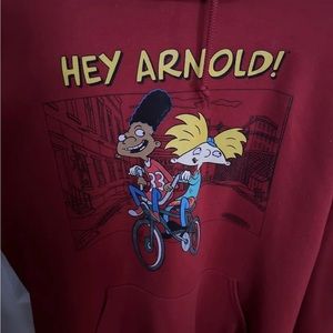 Hey Arnold Hoodie size L Red